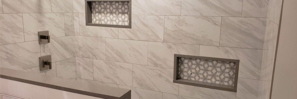 shower tile in kenosha, kenosha bathroom tile installation, b&t tile